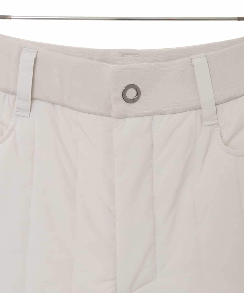 RSLAX74330 TRUNK HIROKO KOSHINO(ヒロココシノ) 【洗える】中綿入りデザインショートパンツ オフホワイト