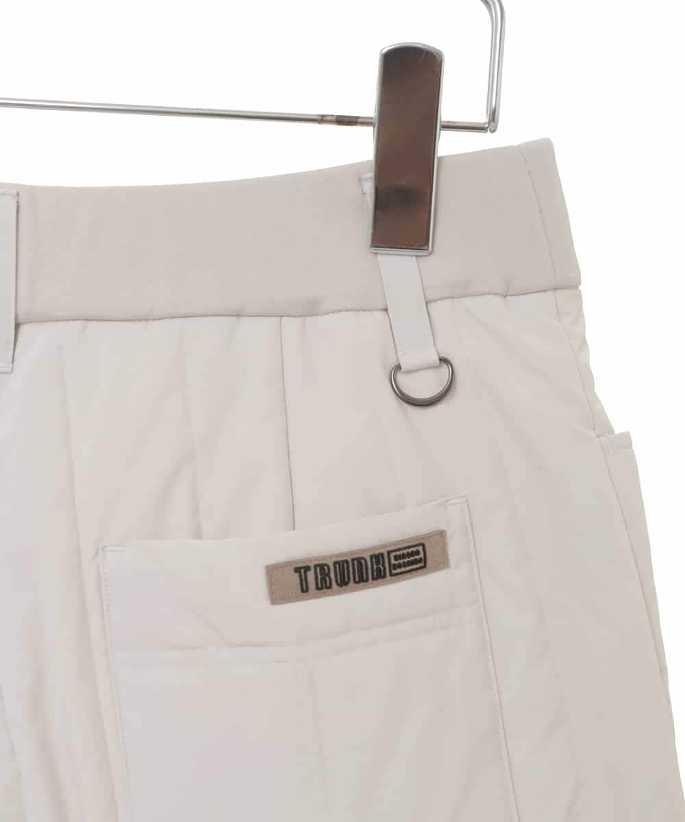 RSLAX74330 TRUNK HIROKO KOSHINO(ヒロココシノ) 【洗える】中綿入りデザインショートパンツ オフホワイト