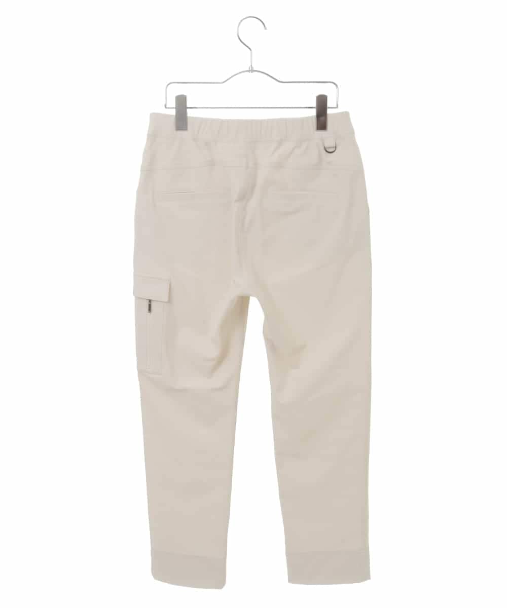 RSLAX79340 TRUNK HIROKO KOSHINO(ヒロココシノ) 【洗濯機で洗える】ハイテンションスリムカーゴパンツ アイボリー