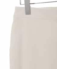 RSLAX79340 TRUNK HIROKO KOSHINO(ヒロココシノ) 【洗濯機で洗える】ハイテンションスリムカーゴパンツ アイボリー