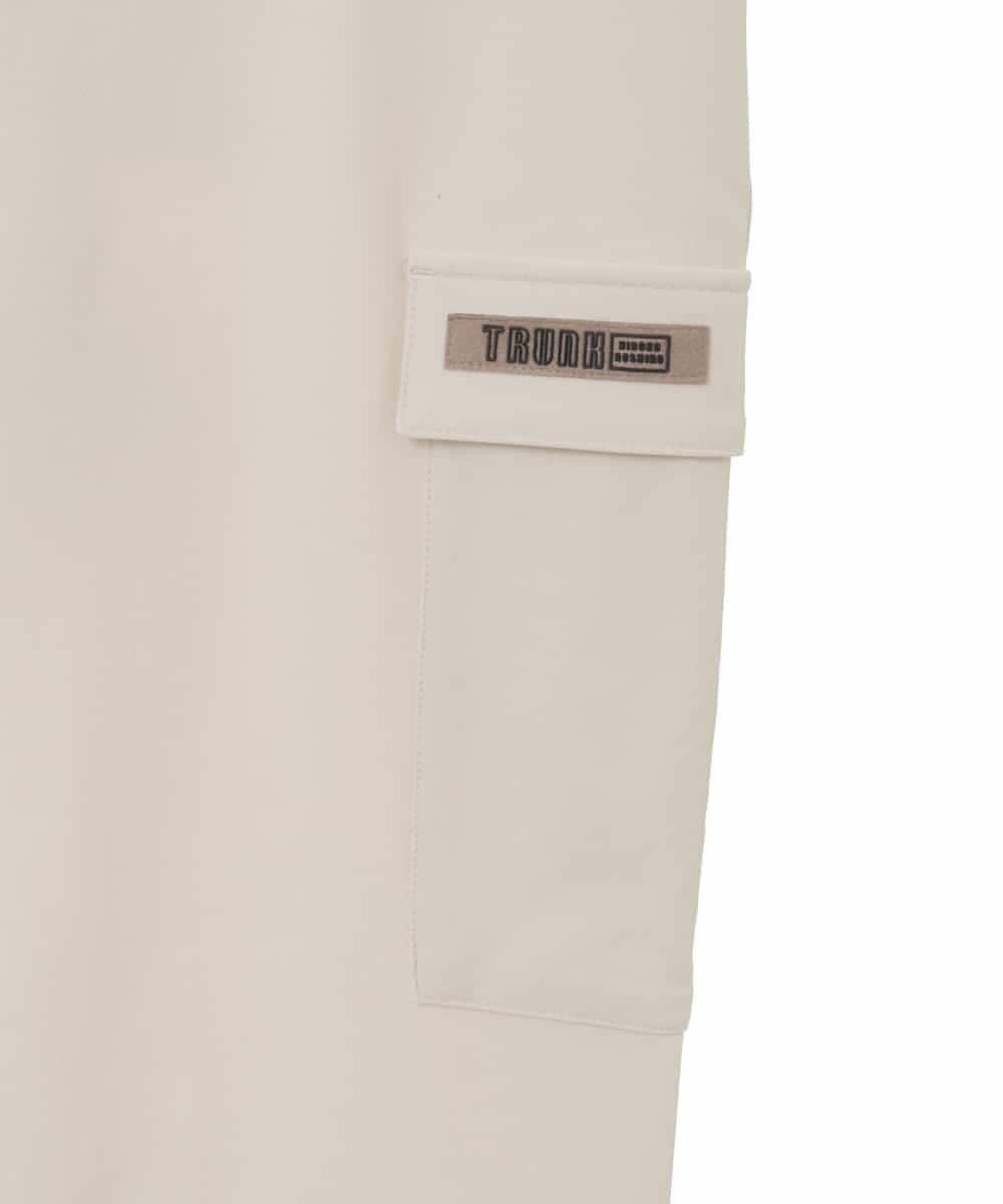 RSLAX79340 TRUNK HIROKO KOSHINO(ヒロココシノ) 【洗濯機で洗える】ハイテンションスリムカーゴパンツ アイボリー