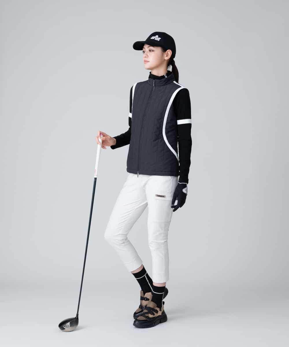 RSLAX79340 TRUNK HIROKO KOSHINO(ヒロココシノ) 【洗濯機で洗える】ハイテンションスリムカーゴパンツ アイボリー