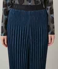 RSLCD07460 TRUNK HIROKO KOSHINO(ヒロココシノ) エコスエードアコーディオンプリーツパンツ ブルー