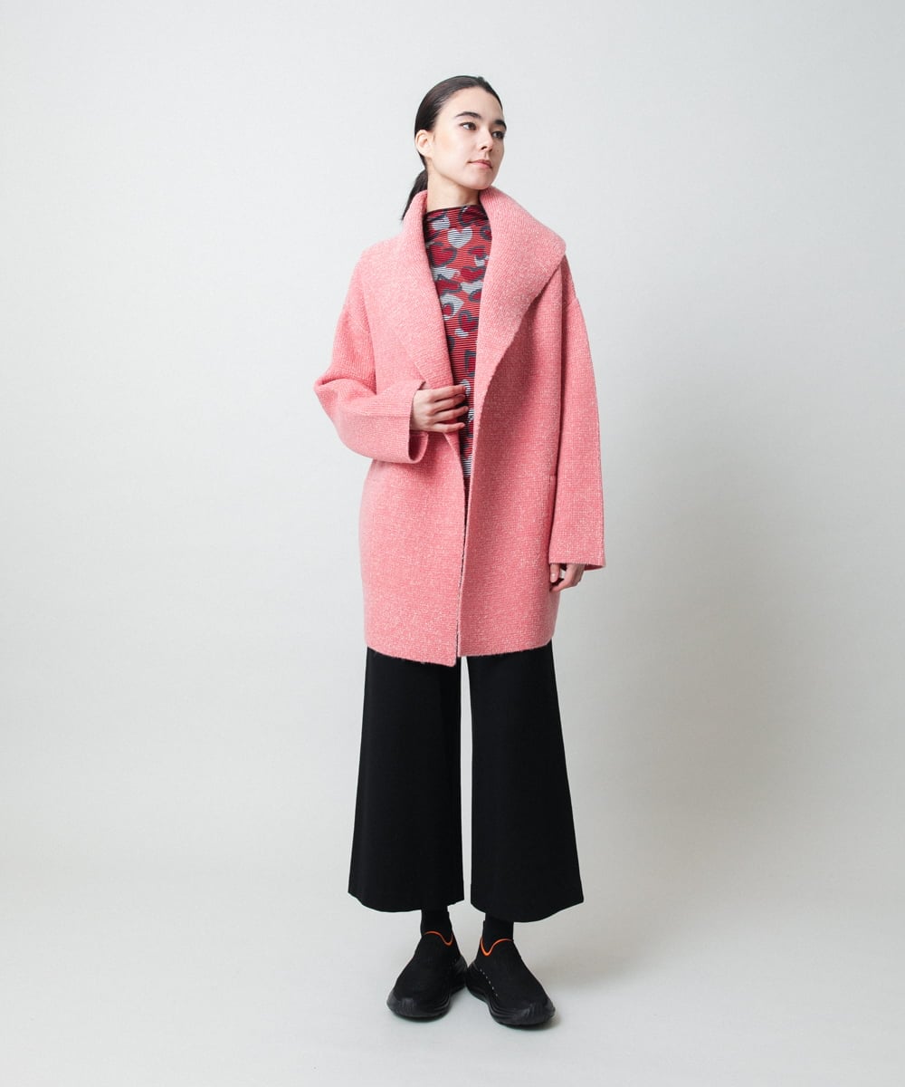 RSLCD14360 TRUNK HIROKO KOSHINO(ヒロココシノ) ポンチイージーワイドパンツ/洗える ホワイト