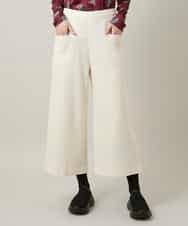 RSLCD14360 TRUNK HIROKO KOSHINO(ヒロココシノ) ポンチイージーワイドパンツ ホワイト