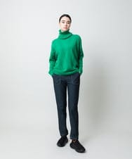 RSLCD15430 TRUNK HIROKO KOSHINO(ヒロココシノ) 裏起毛3Dデニムスリムパンツ/洗える ネイビー