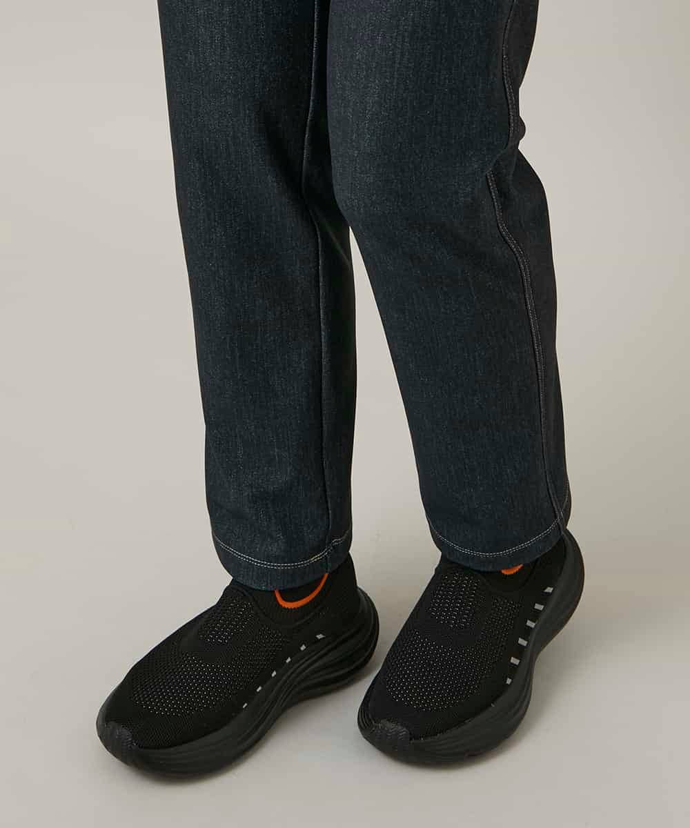 RSLCD15430 TRUNK HIROKO KOSHINO(ヒロココシノ) 裏起毛3Dデニムスリムパンツ/洗える ネイビー