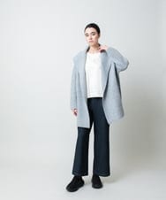 RSLCE30430 TRUNK HIROKO KOSHINO(ヒロココシノ) 裏起毛3Dデニムワイドパンツ/洗える ネイビー