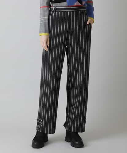 RSLCS01360 TRUNK HIROKO KOSHINO 【洗える】ストライプジャガードストレッチパンツ