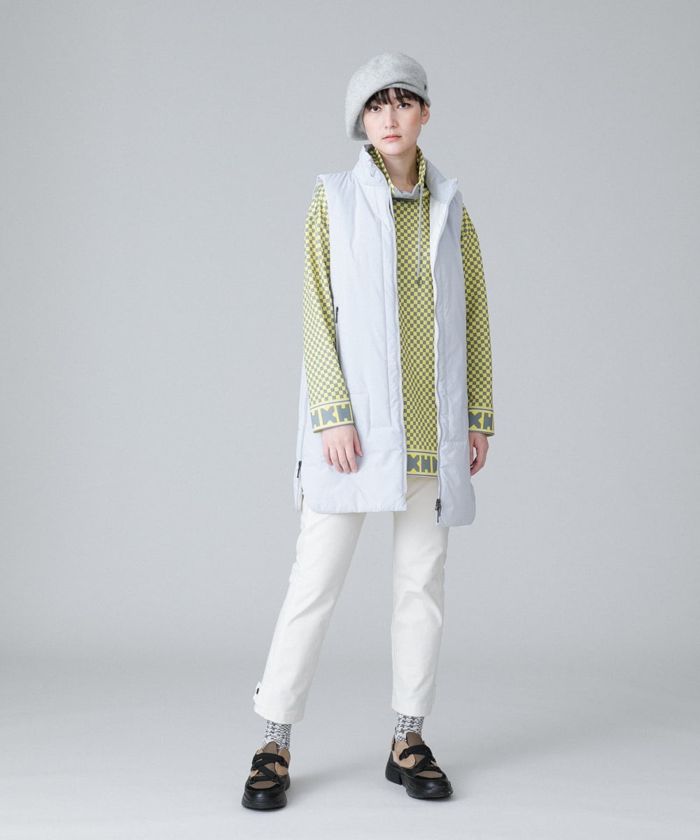 RSLCV11340 TRUNK HIROKO KOSHINO(ヒロココシノ) 【洗える】裏起毛フィットハイテンションパンツ アイボリー