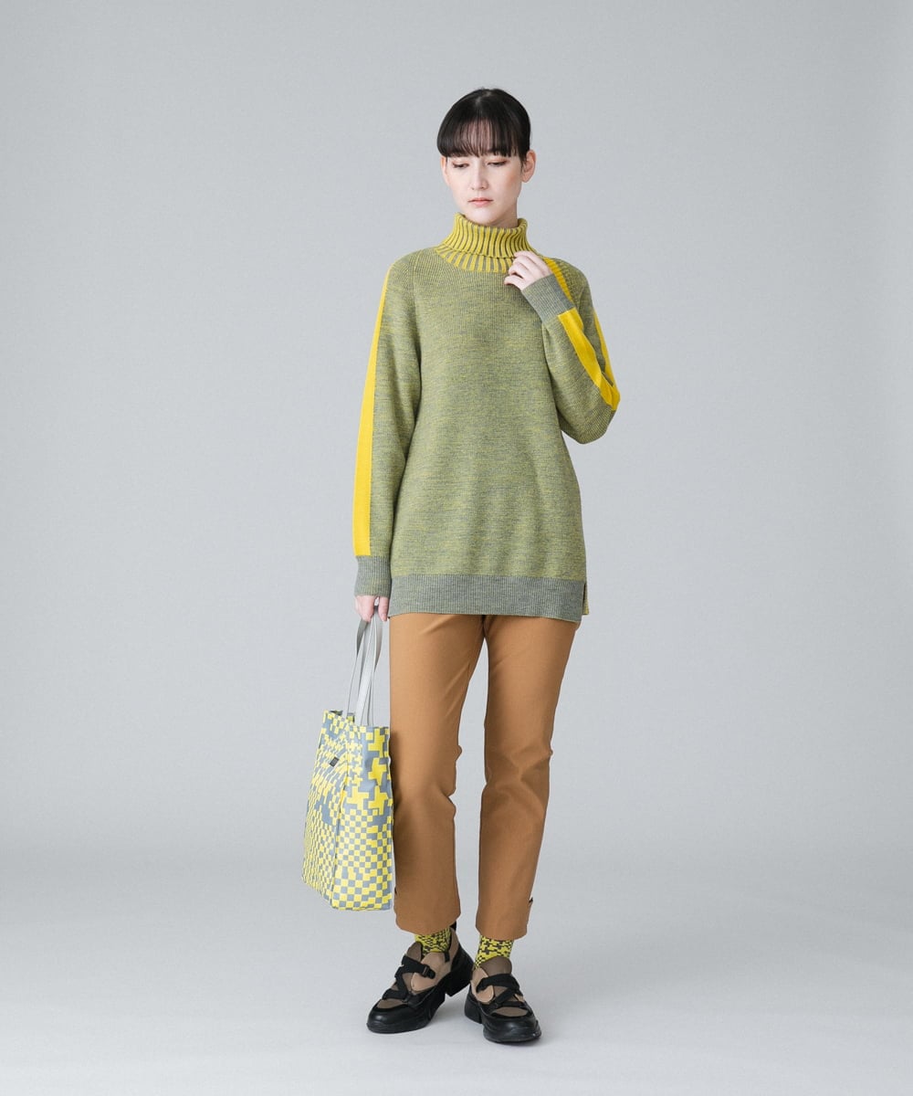 RSLCV11340 TRUNK HIROKO KOSHINO(ヒロココシノ) 【洗える】裏起毛フィットハイテンションパンツ アイボリー