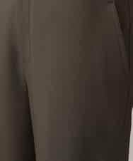 RSLED10340 TRUNK HIROKO KOSHINO(ヒロココシノ) ツイルストレッチロールアップワイドパンツ/洗える カーキ
