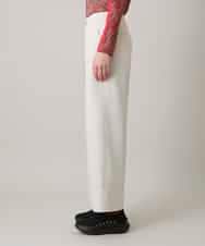 RSLED10340 TRUNK HIROKO KOSHINO(ヒロココシノ) 【先行予約】ツイルストレッチロールアップワイドパンツ/洗える ベージュ