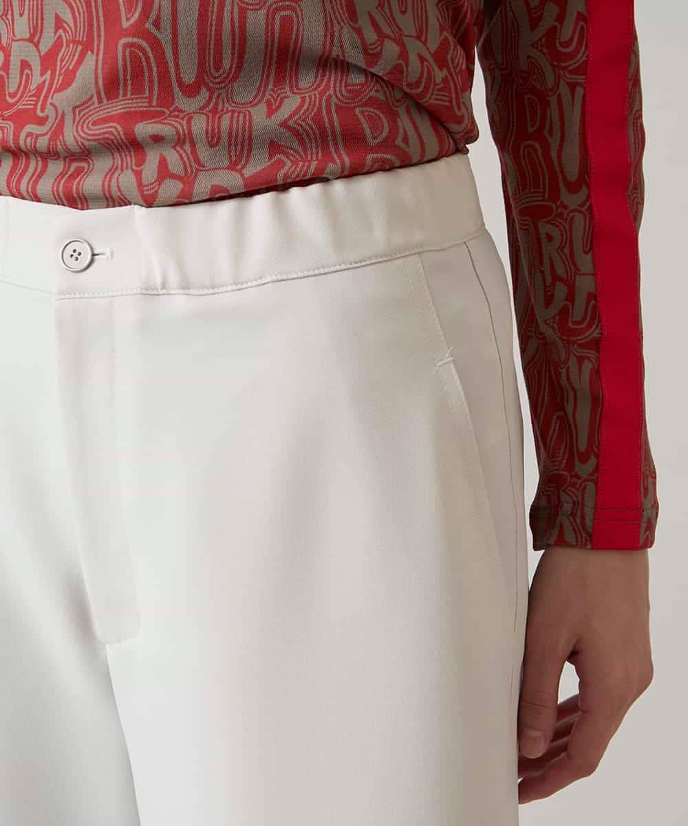 RSLED10340 TRUNK HIROKO KOSHINO(ヒロココシノ) 【先行予約】ツイルストレッチロールアップワイドパンツ/洗える ベージュ