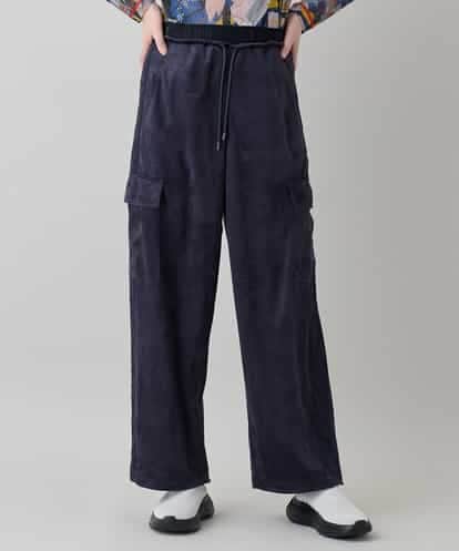 RSLEE22390 TRUNK HIROKO KOSHINO ロゴウエスト起毛ワイドパンツ /洗える