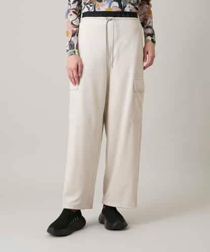 RSLEE22390 TRUNK HIROKO KOSHINO 【先行予約】ロゴウエスト起毛ワイドパンツ /洗える