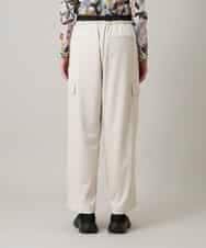 RSLEE22390 TRUNK HIROKO KOSHINO(ヒロココシノ) 【先行予約】ロゴウエスト起毛ワイドパンツ /洗える アイボリー