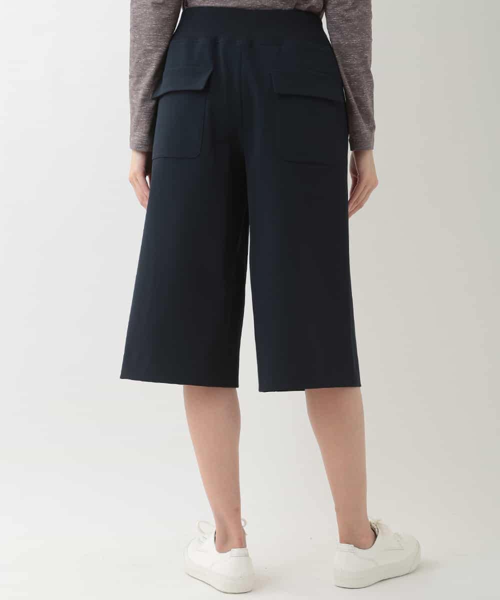 RSLEJ09330 TRUNK HIROKO KOSHINO(ヒロココシノ) 【洗える】２WAYストレッチキュロットパンツ ネイビー