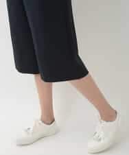 RSLEJ09330 TRUNK HIROKO KOSHINO(ヒロココシノ) 【洗える】２WAYストレッチキュロットパンツ ネイビー