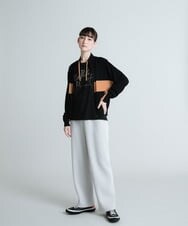 RSLES33360 TRUNK HIROKO KOSHINO(ヒロココシノ) 【洗濯機で洗える】ハニカムダンボールジョイントパンツ ライトグレー