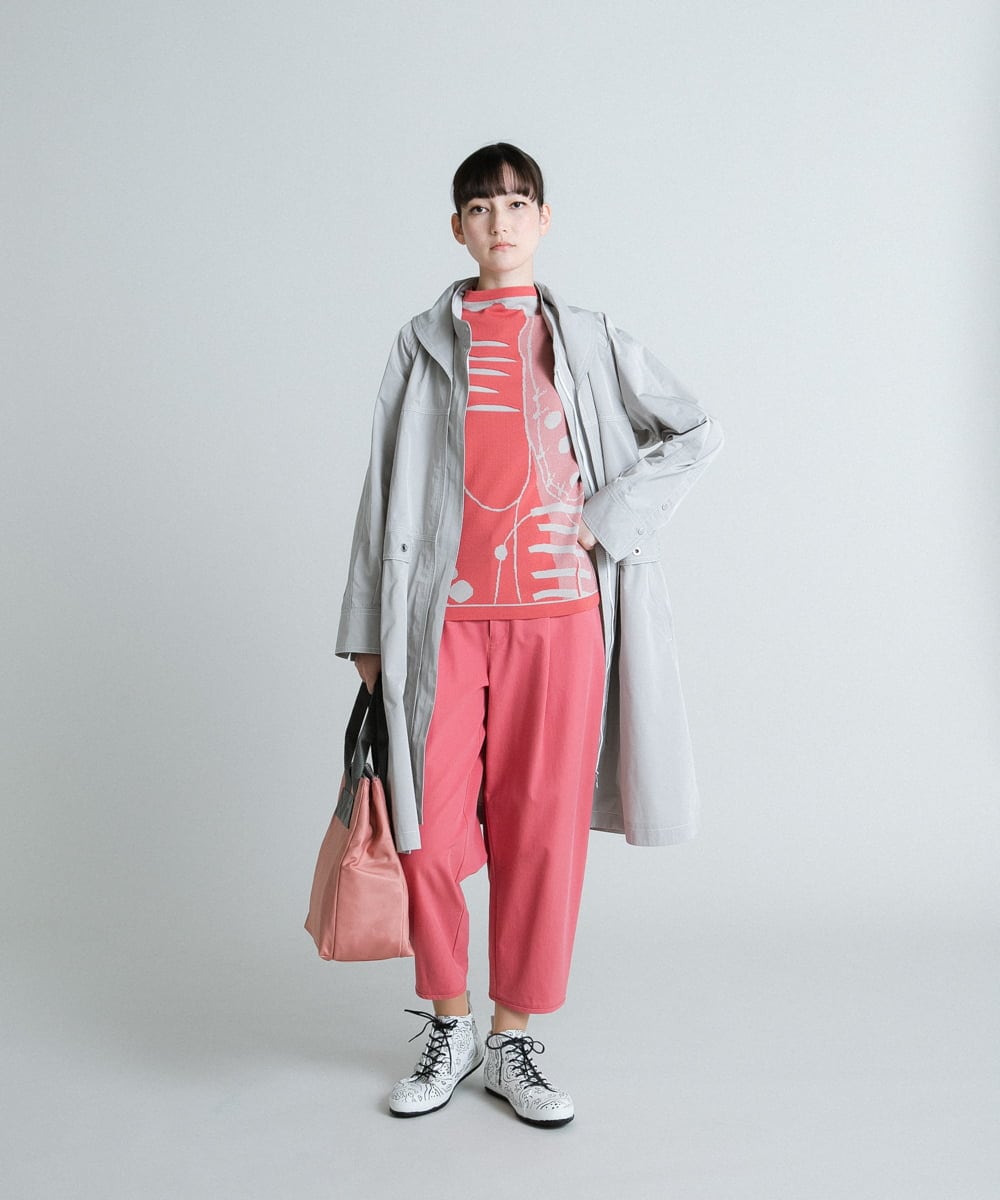 RSLES39360 TRUNK HIROKO KOSHINO(ヒロココシノ) 【洗濯機で洗える】コクーンシルエットパンツ ピンク