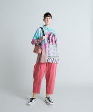 RSLES39360 TRUNK HIROKO KOSHINO(ヒロココシノ) 【洗濯機で洗える】コクーンシルエットパンツ ピンク