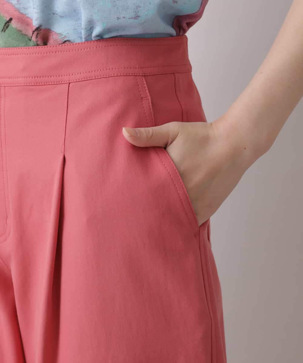 RSLES39360 TRUNK HIROKO KOSHINO(ヒロココシノ) 【洗濯機で洗える】コクーンシルエットパンツ ピンク