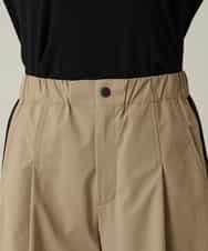 RSLFD10390 TRUNK HIROKO KOSHINO(ヒロココシノ) 配色ラインカーブタックパンツ ベージュ