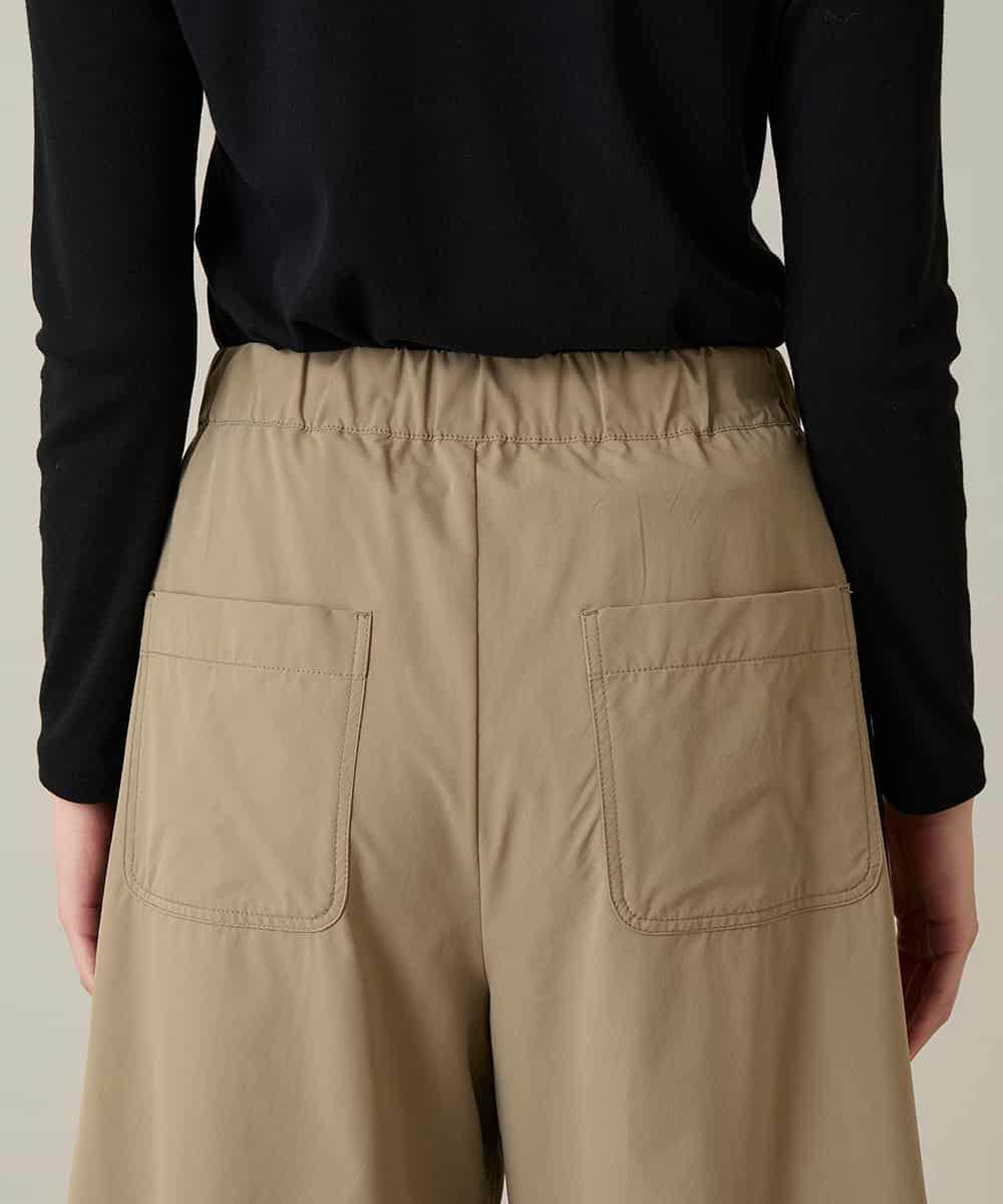 RSLFD10390 TRUNK HIROKO KOSHINO(ヒロココシノ) 配色ラインカーブタックパンツ ベージュ