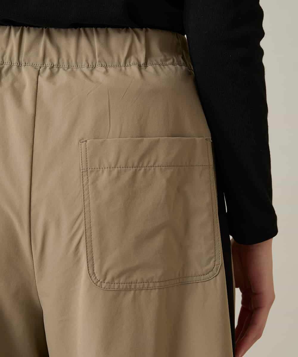 RSLFD10390 TRUNK HIROKO KOSHINO(ヒロココシノ) 配色ラインカーブタックパンツ ベージュ
