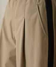 RSLFD10390 TRUNK HIROKO KOSHINO(ヒロココシノ) 配色ラインカーブタックパンツ ベージュ