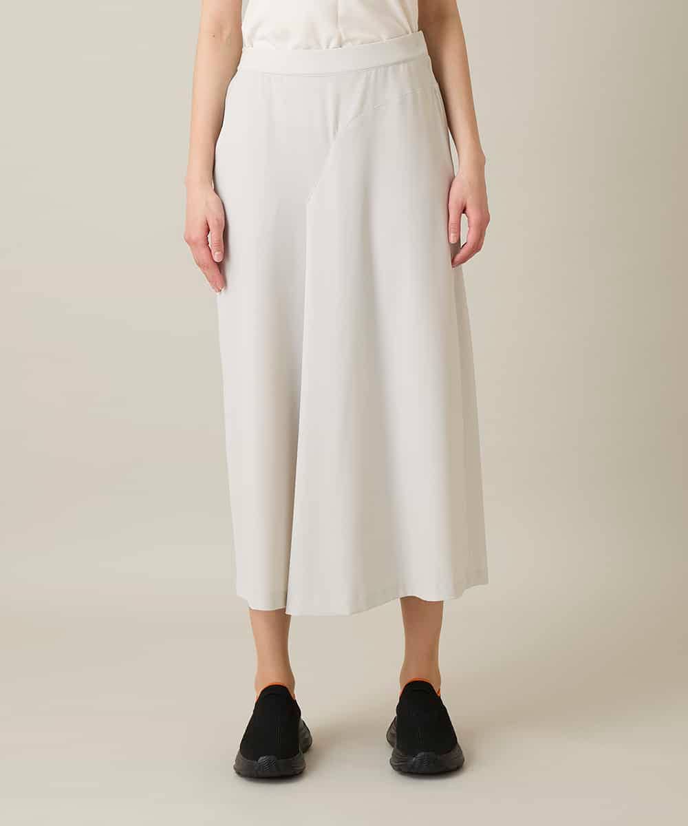 RSLFD19340 TRUNK HIROKO KOSHINO(ヒロココシノ) ストレッチデザインパンツ/洗える ライトグレー