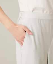 RSLFD19340 TRUNK HIROKO KOSHINO(ヒロココシノ) ストレッチデザインパンツ/洗える ライトグレー