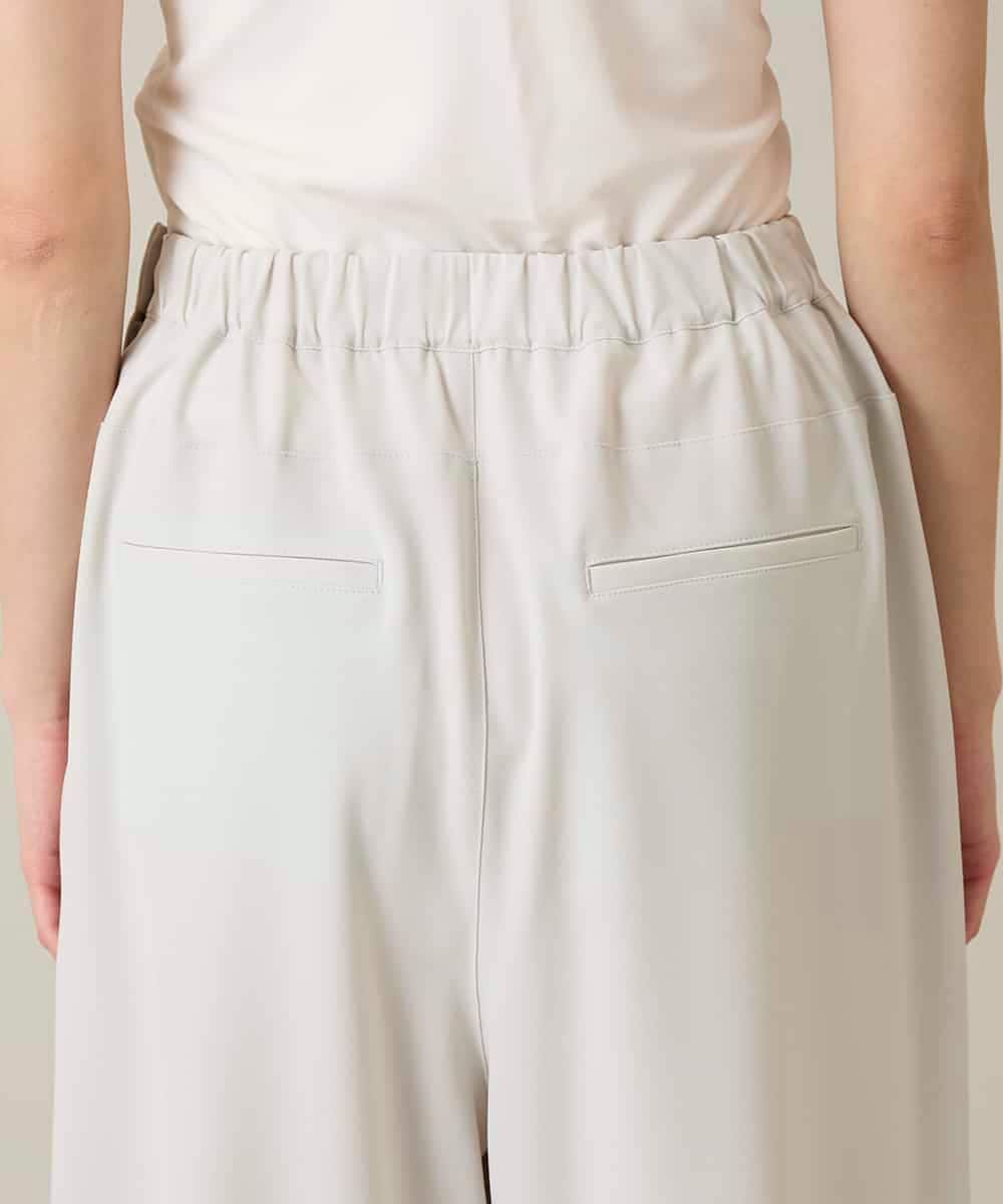 RSLFD19340 TRUNK HIROKO KOSHINO(ヒロココシノ) ストレッチデザインパンツ/洗える ライトグレー