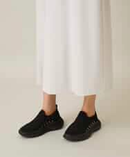 RSLFD19340 TRUNK HIROKO KOSHINO(ヒロココシノ) ストレッチデザインパンツ/洗える ライトグレー