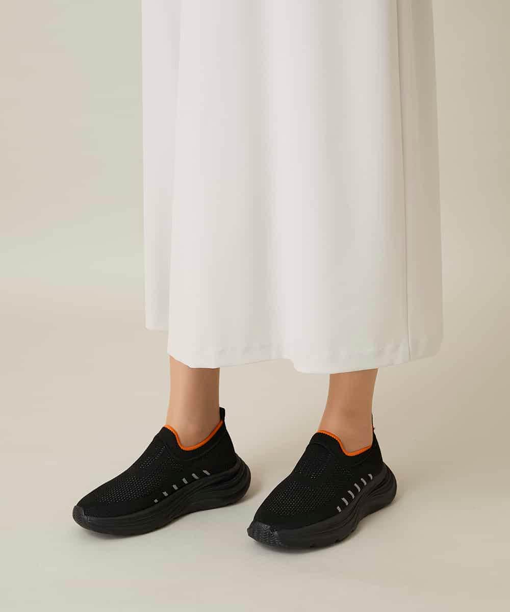 RSLFD19340 TRUNK HIROKO KOSHINO(ヒロココシノ) ストレッチデザインパンツ/洗える ライトグレー