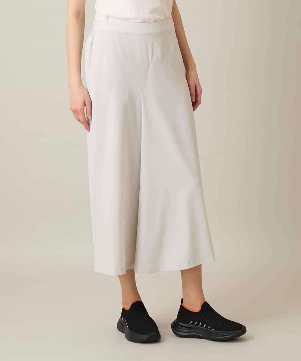 RSLFD19340 TRUNK HIROKO KOSHINO(ヒロココシノ) ストレッチデザインパンツ/洗える ライトグレー