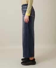 RSLFD20390 TRUNK HIROKO KOSHINO(ヒロココシノ) ストレッチデニムワイドパンツ/日本製/洗える ブルー