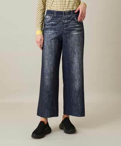 RSLFD20390 TRUNK HIROKO KOSHINO ストレッチデニムワイドパンツ/日本製/洗える