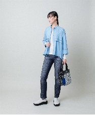 RSLFD21360 TRUNK HIROKO KOSHINO(ヒロココシノ) ストレッチデニムパンツ/日本製/洗える ブルー