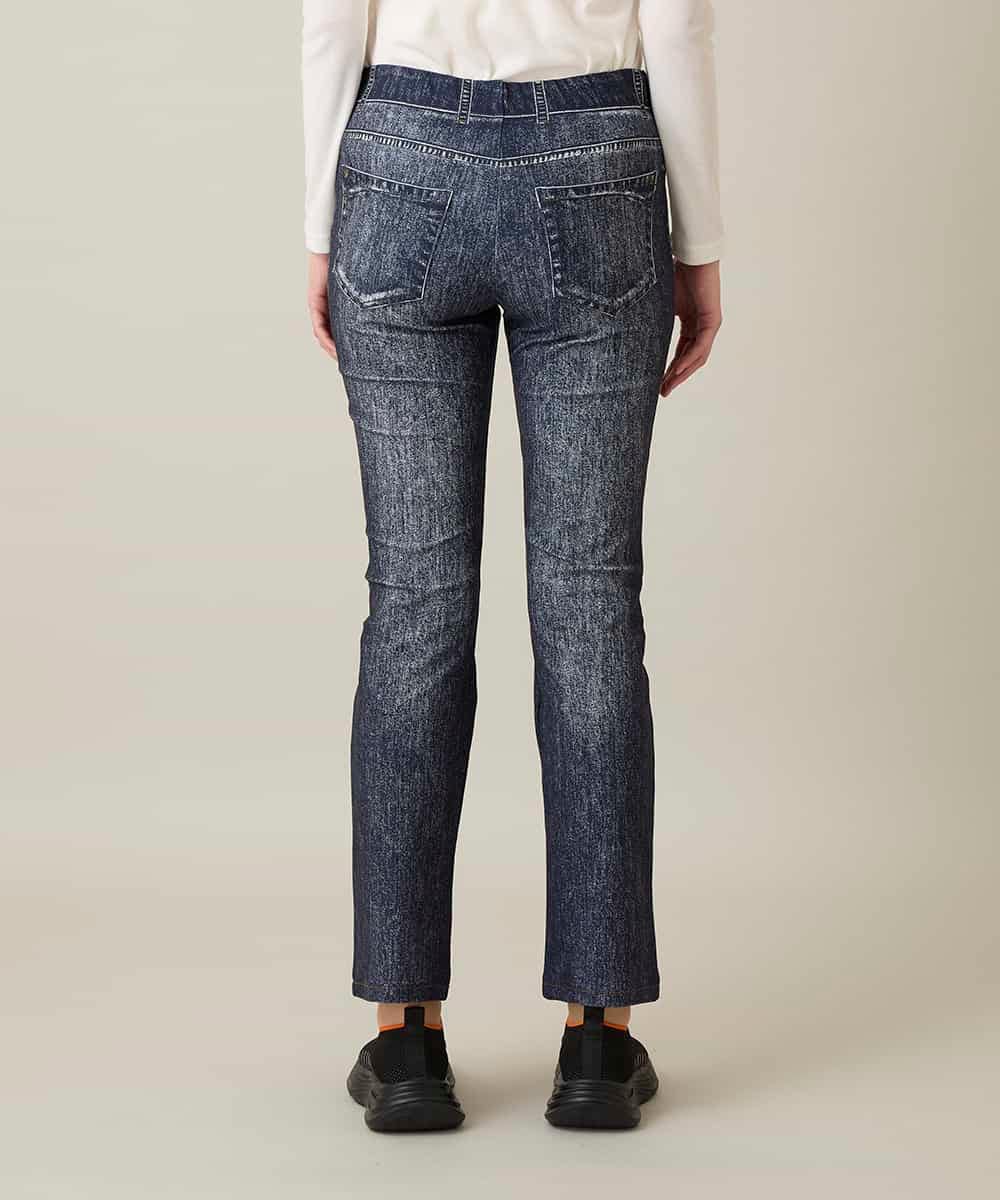 RSLFD21360 TRUNK HIROKO KOSHINO(ヒロココシノ) ストレッチデニムパンツ/日本製/洗える ブルー