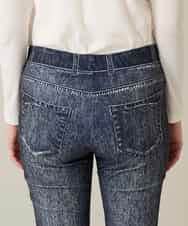 RSLFD21360 TRUNK HIROKO KOSHINO(ヒロココシノ) ストレッチデニムパンツ/日本製/洗える ブルー