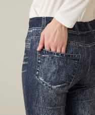 RSLFD21360 TRUNK HIROKO KOSHINO(ヒロココシノ) ストレッチデニムパンツ/日本製/洗える ブルー