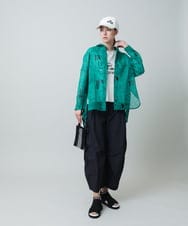 RSLGA17390 TRUNK HIROKO KOSHINO(ヒロココシノ) サイドタックコクーンシルエットパンツ/洗える ベージュ