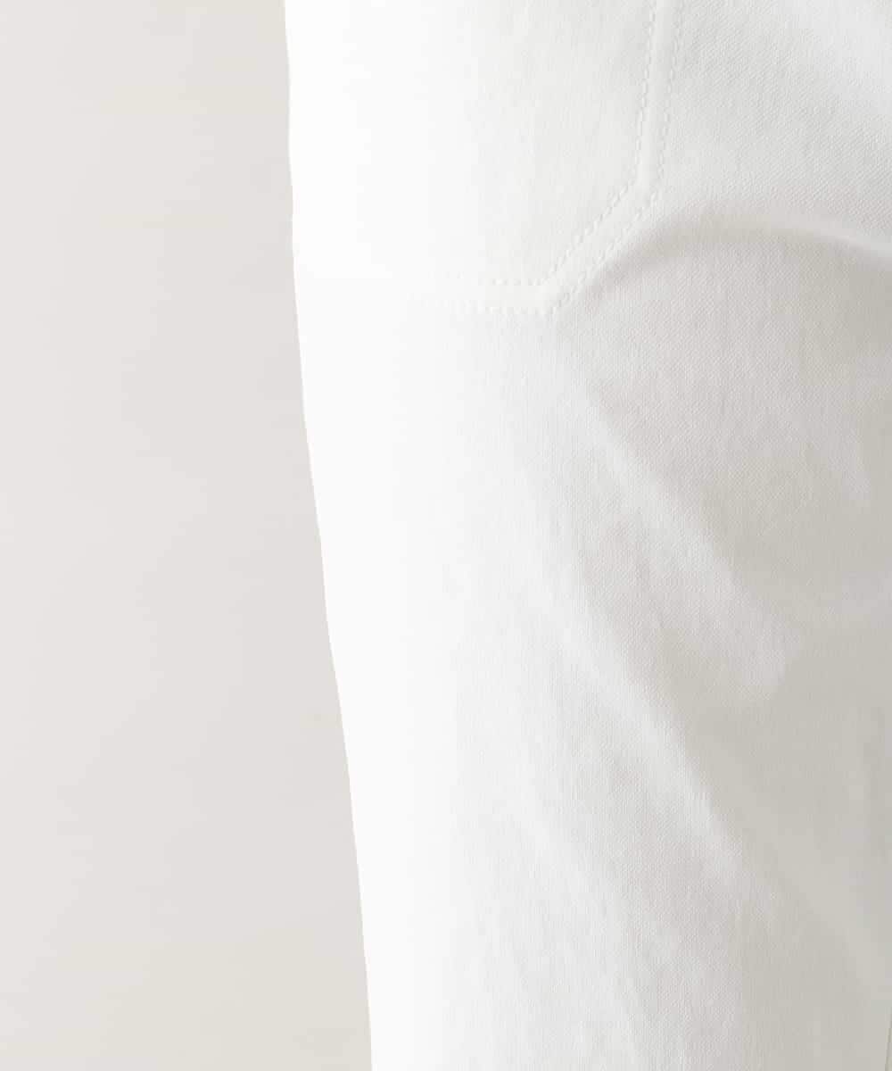 RSLGB16360 TRUNK HIROKO KOSHINO(ヒロココシノ) ドットボタンアクセントパンツ /洗える ホワイト