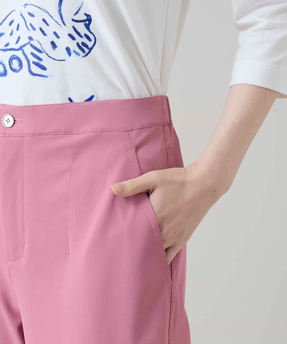 RSLGD08340 TRUNK HIROKO KOSHINO(ヒロココシノ) キューダスアンクルパンツ/洗える ピンク