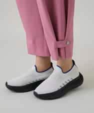 RSLGD08340 TRUNK HIROKO KOSHINO(ヒロココシノ) キューダスアンクルパンツ/洗える ピンク