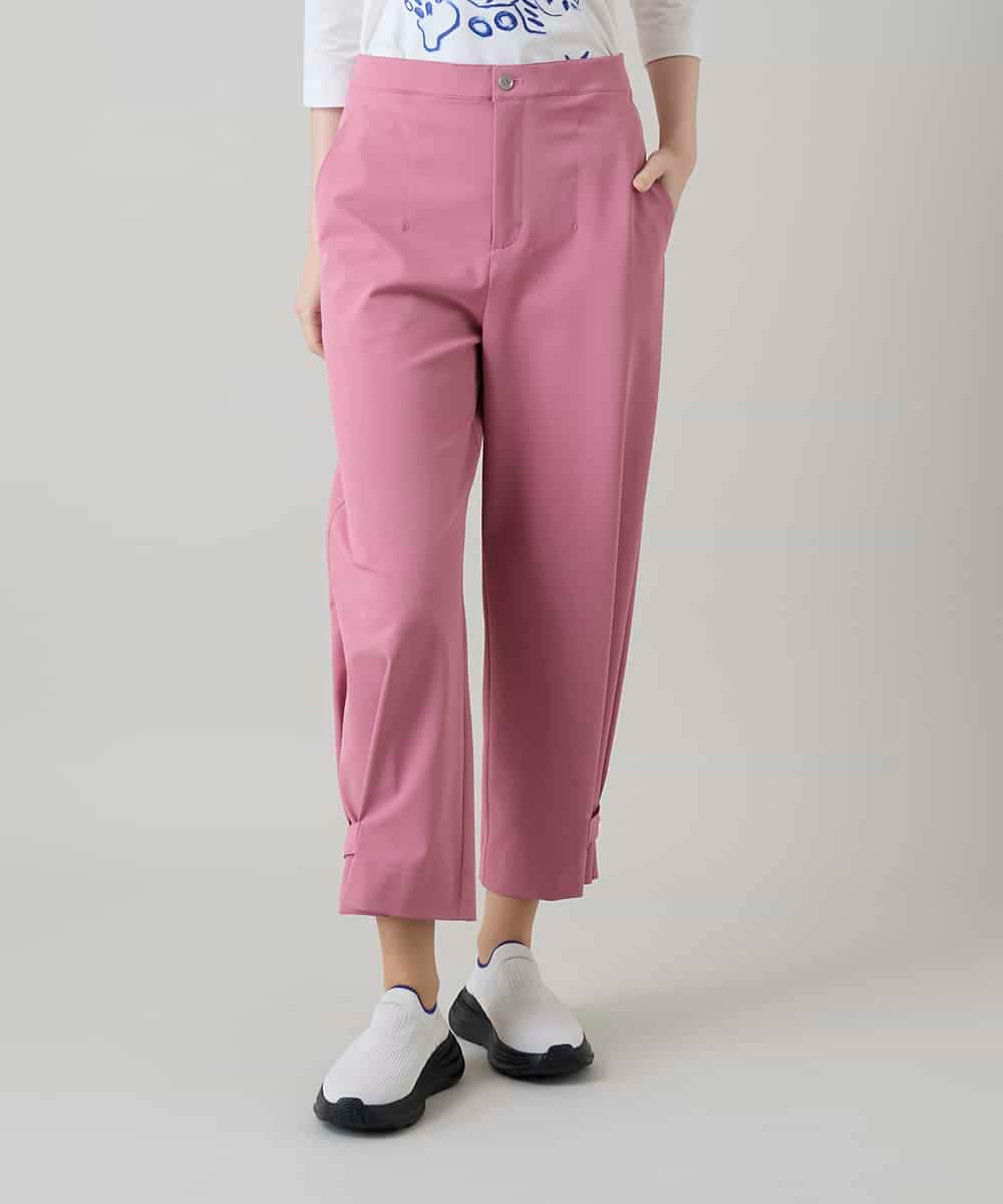 RSLGD08340 TRUNK HIROKO KOSHINO(ヒロココシノ) キューダスアンクルパンツ/洗える ピンク