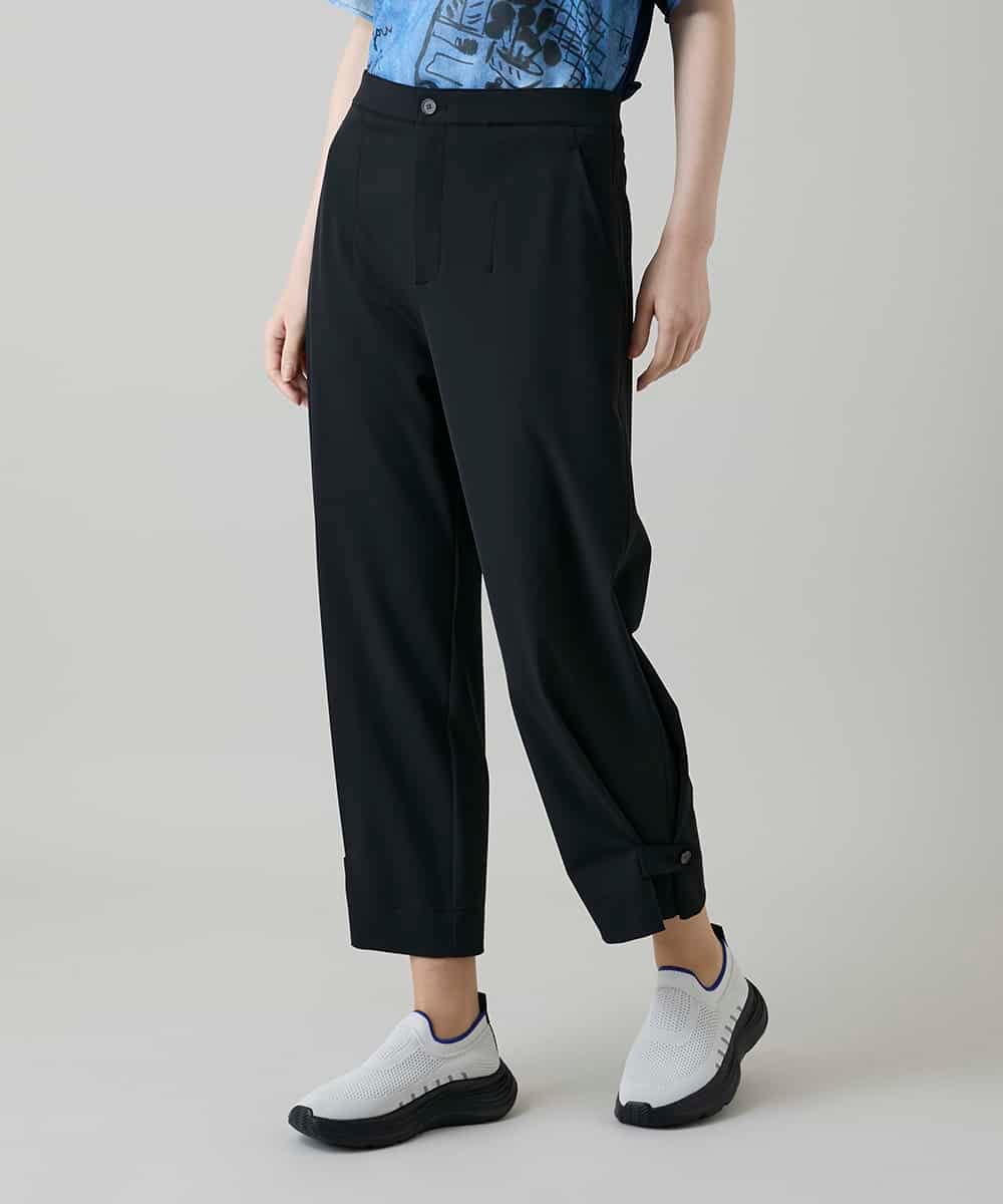RSLGD08340 TRUNK HIROKO KOSHINO(ヒロココシノ) キューダスアンクルパンツ/洗える ブラック