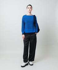 RSLGD11390 TRUNK HIROKO KOSHINO(ヒロココシノ) サテンワイドパンツ ダークグレー